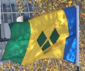 yapboz Saint Vincent ve Grenadinler bayrağı